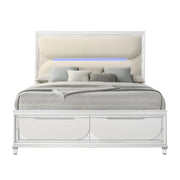 Queen Bed w/Storage & LED