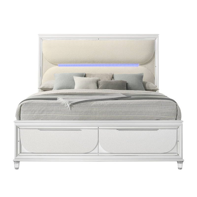 Queen Bed w/Storage & LED