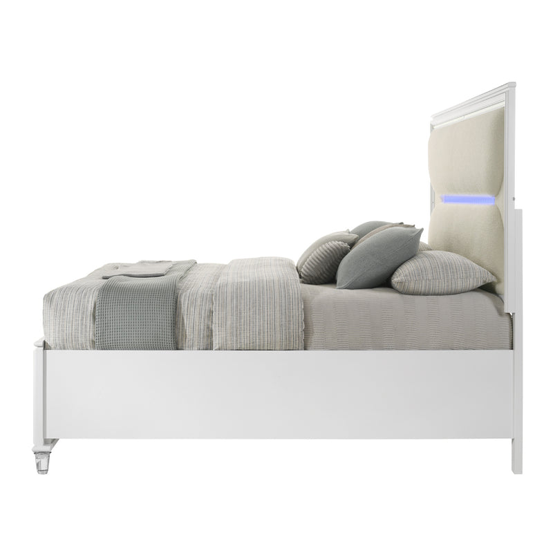 Queen Bed w/Storage & LED