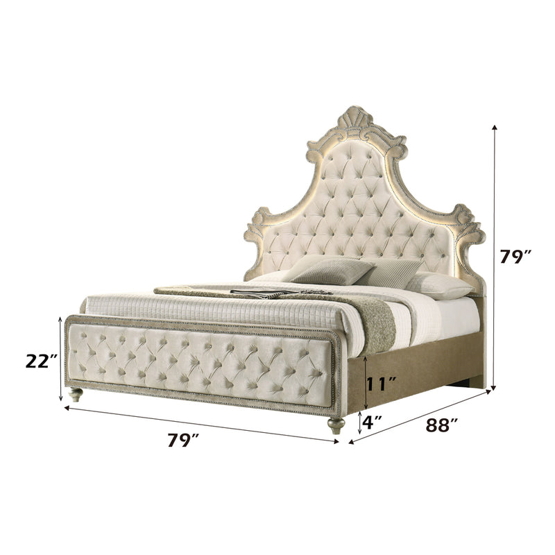 Eastern King Bed w/LED