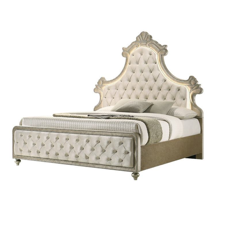Queen Bed w/LED