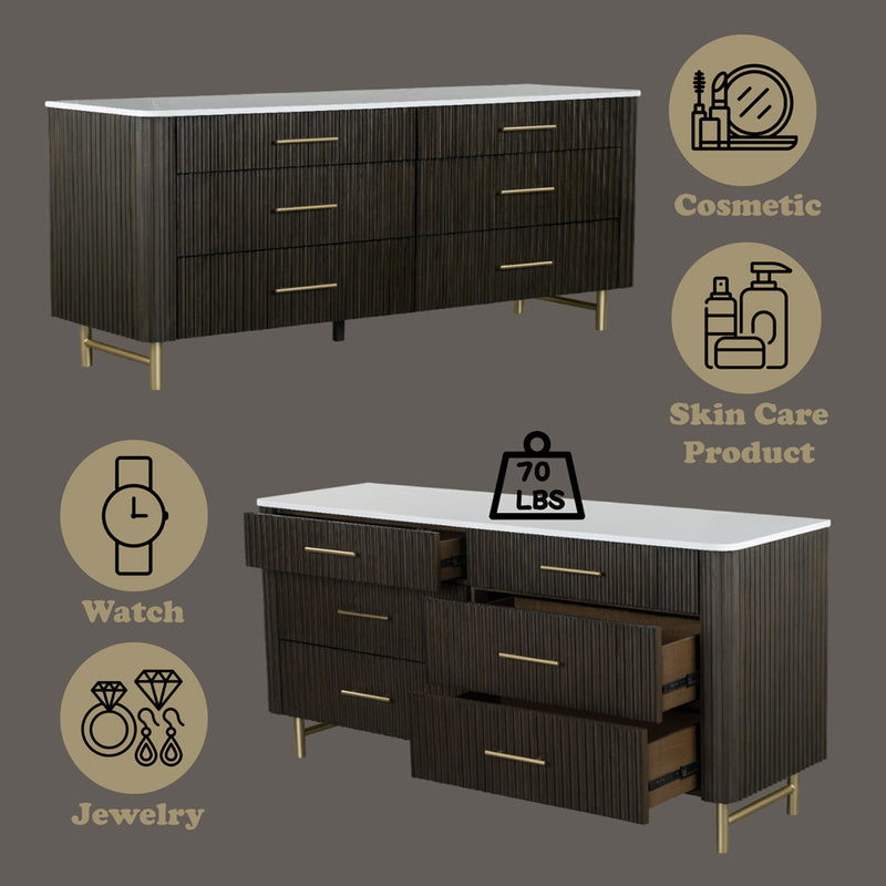 Dresser w/Marble Top