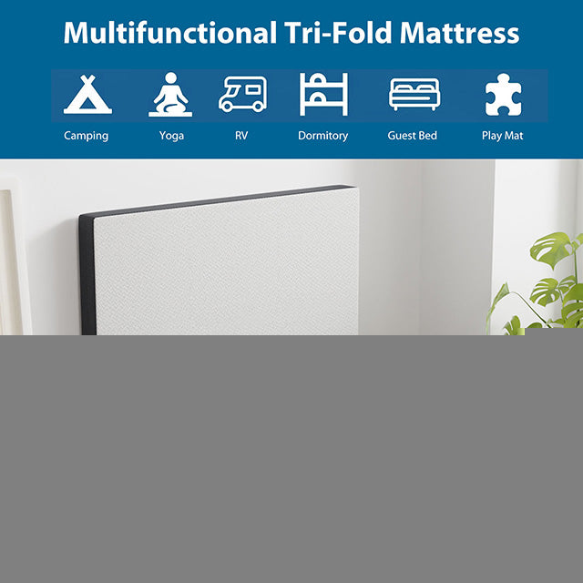 Hollyhock 4" Twin XL Tri-Fold Memory Foam Topper