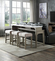 4Pc Pack Counter Height Table Set w/USB Port