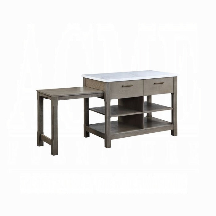 Feivel Kitchen Island With Pull Out Table