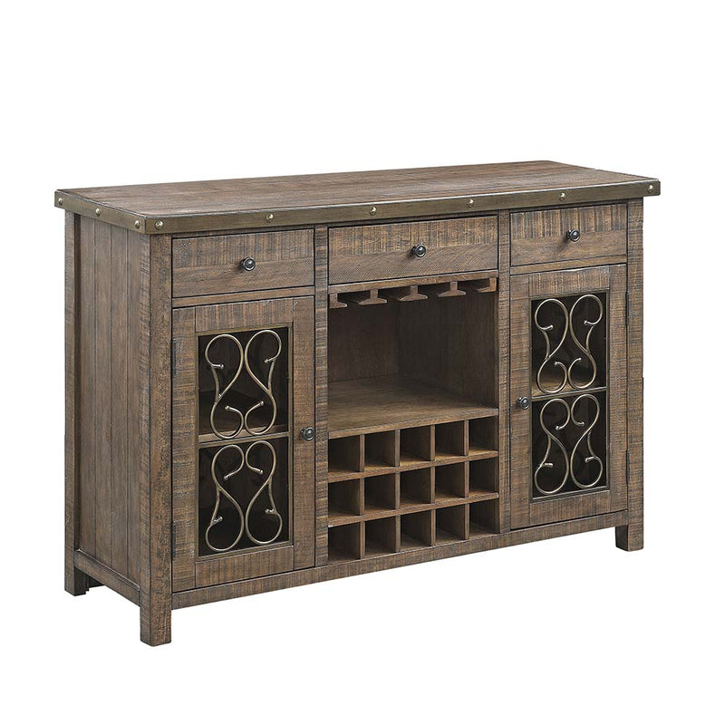 Server w/Cup Holder & Wine Rack