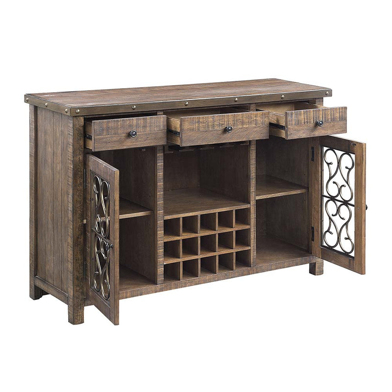 Server w/Cup Holder & Wine Rack