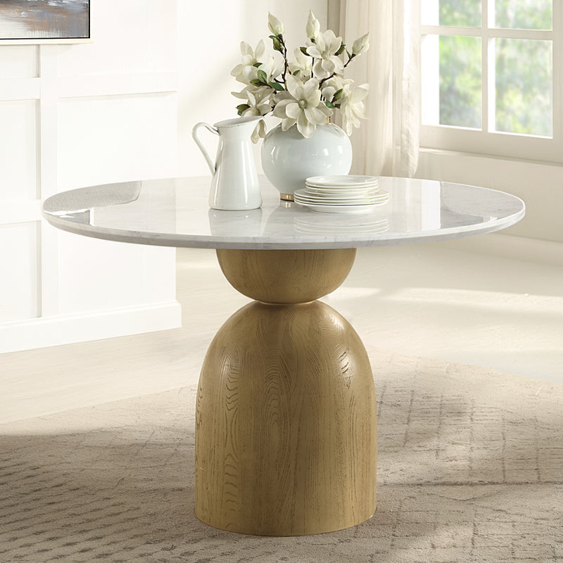 Round Dining Table w/Natrual Marble Top