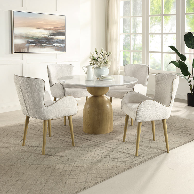 Round Dining Table w/Natrual Marble Top
