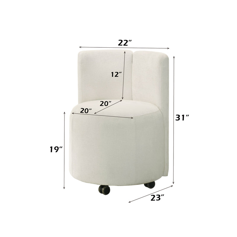 Side Chair w/Swivel Casters (Set-2)