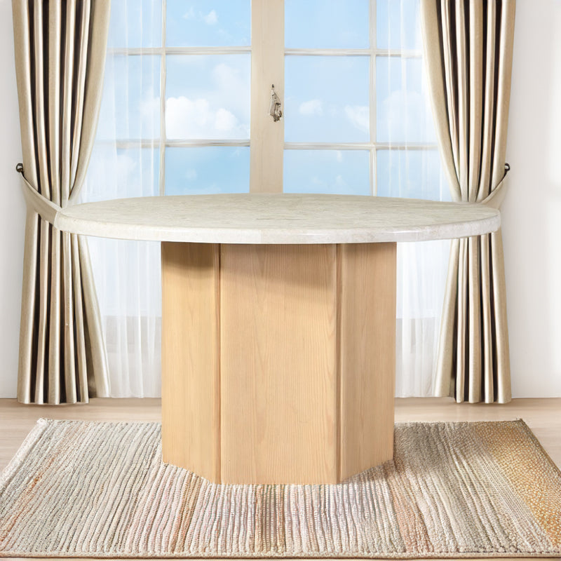 Round Dining Table w/Natrual Marble Top