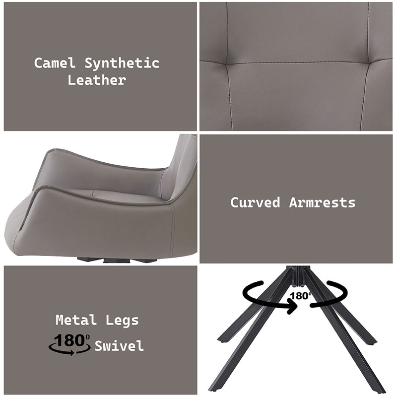 Side Chair w/Swivel (Set-2)