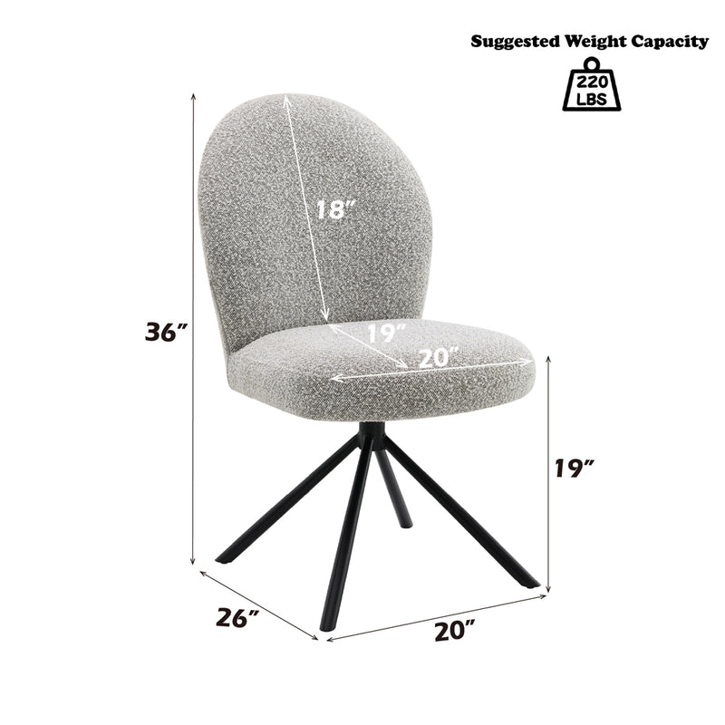 Side Chair w/Swivel (Set-2)