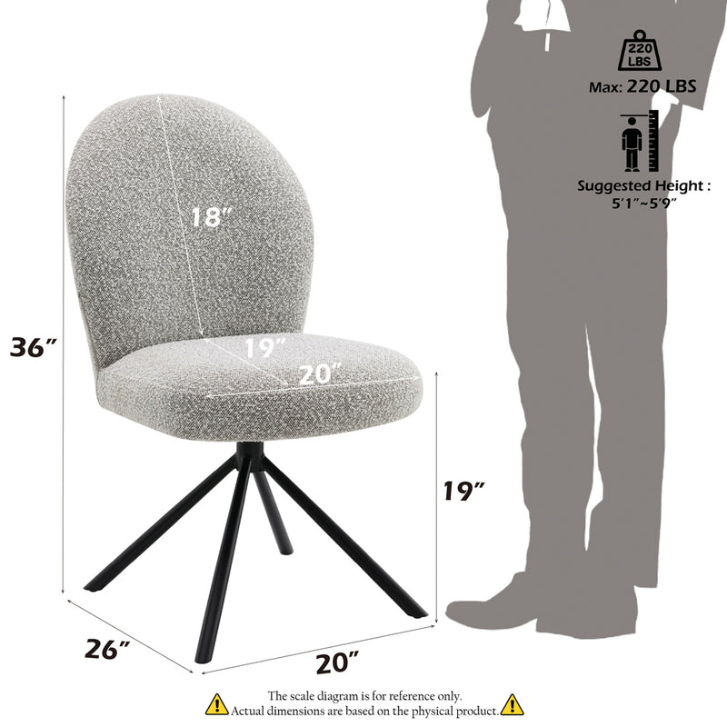 Side Chair w/Swivel (Set-2)
