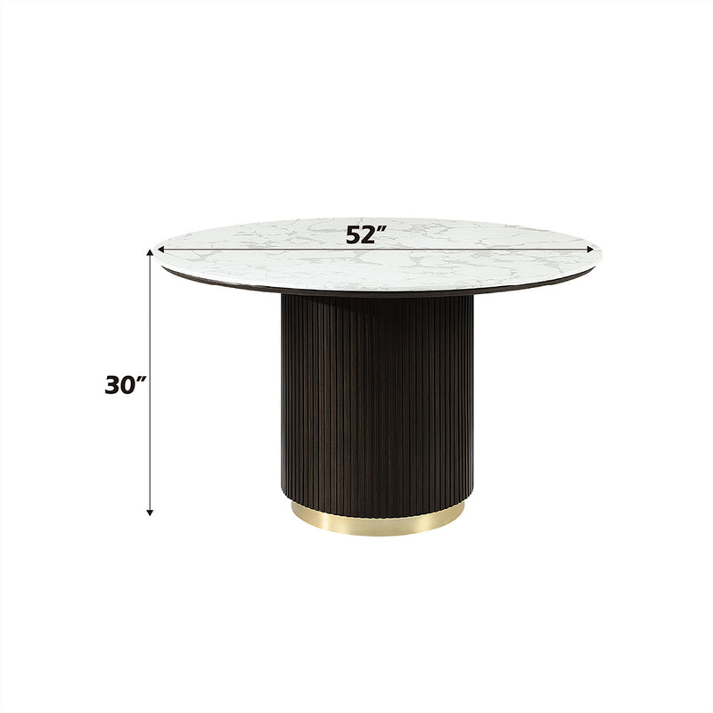 Round Dining Table w/Marble