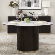 Round Dining Table w/Marble