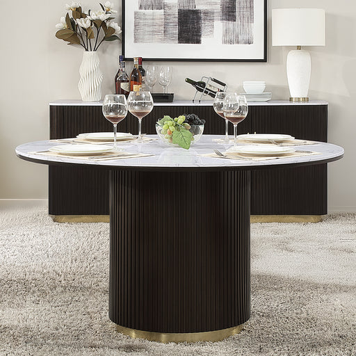 Round Dining Table w/Marble