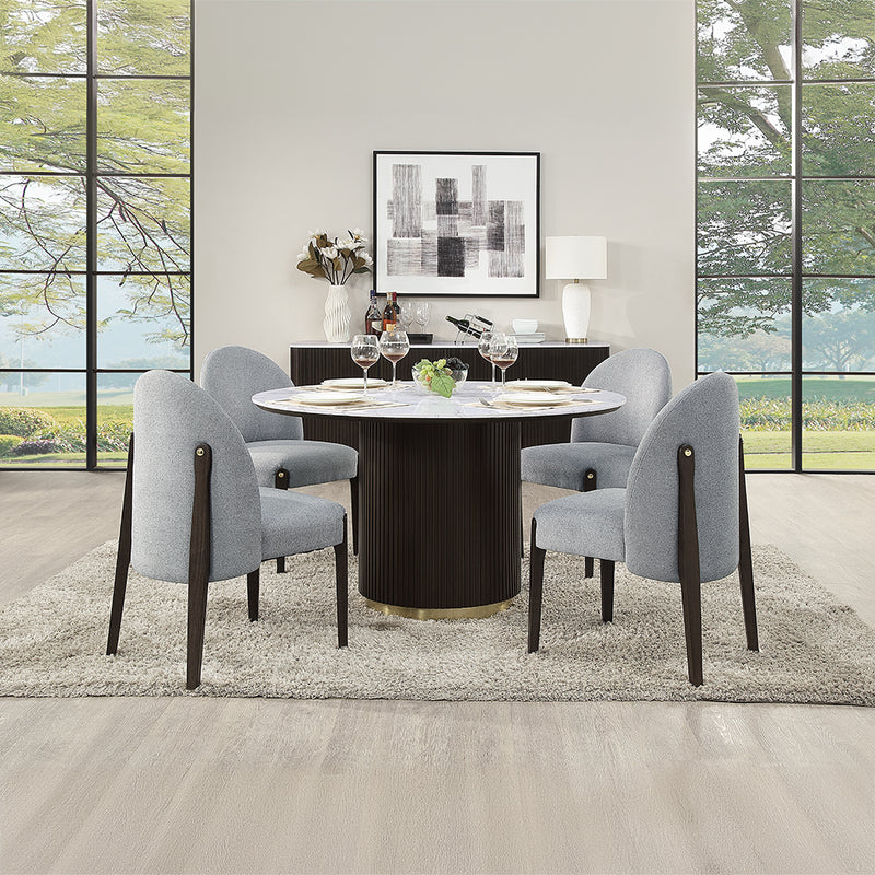 Round Dining Table w/Marble