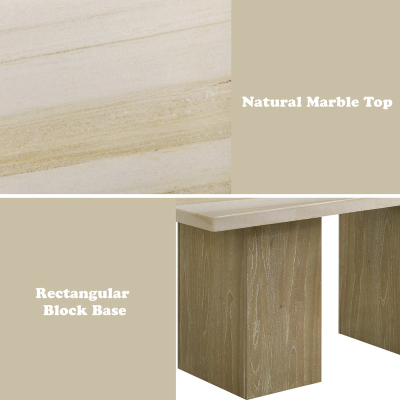 Dining Table w/Natrual Marble Top