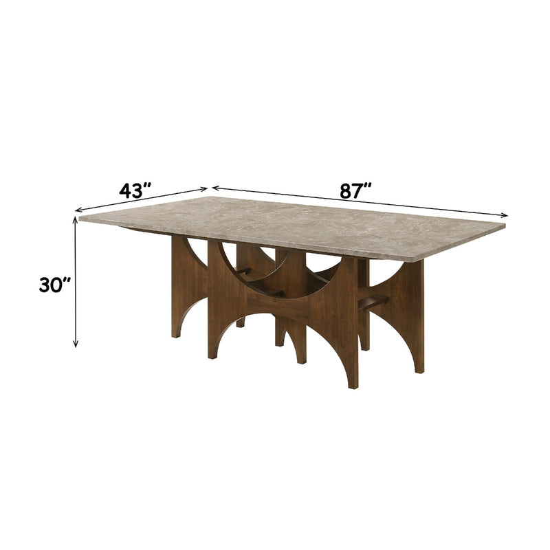 Dining Table w/Engineered Marble