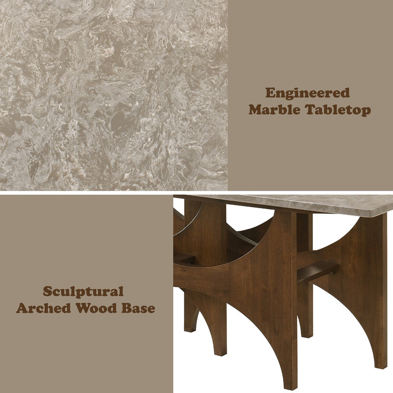Dining Table w/Engineered Marble