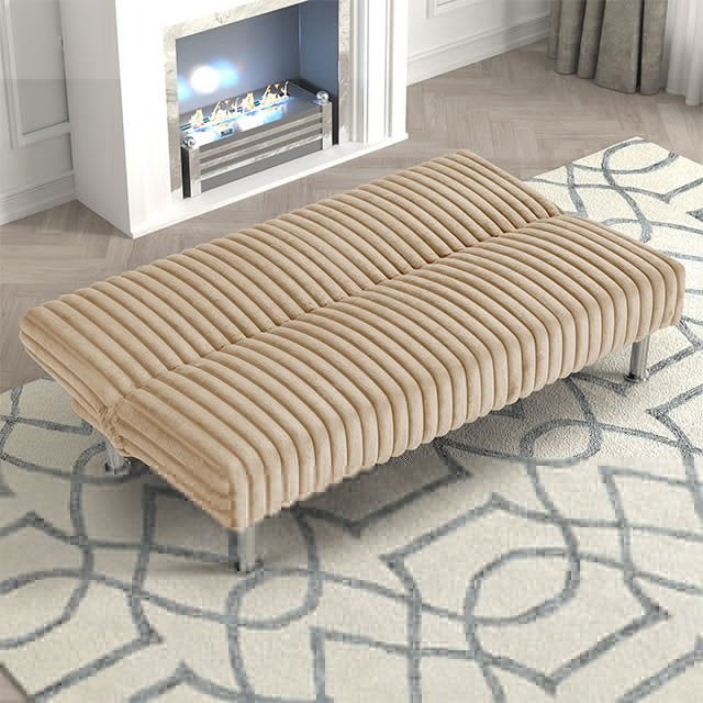 Hinwil Futon Sofa Bed Pink, Beige Grey, & Black
