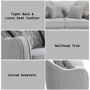 Loveseat w/4 Pillows