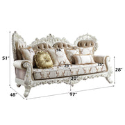 Sofa w/7 Pillows