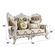Loveseat w/5 Pillows