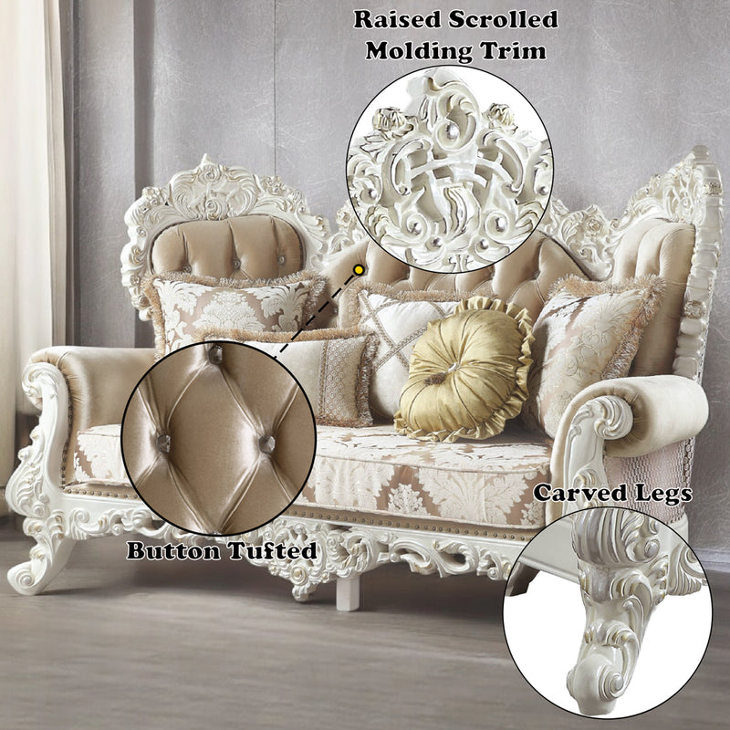 Loveseat w/5 Pillows