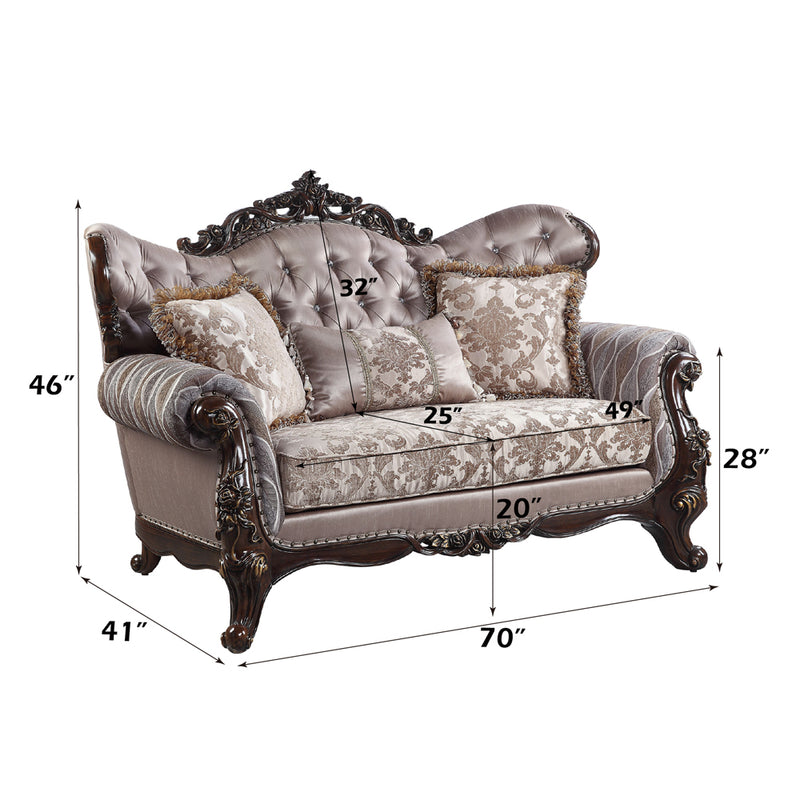 Loveseat w/3 Pillows
