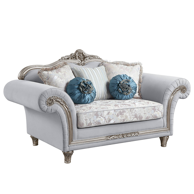 Loveseat w/5 Pillows