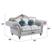 Loveseat w/5 Pillows