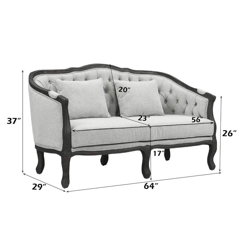 Loveseat w/2 Pillows