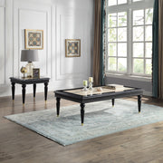 End Table w/Natrual Marble Top