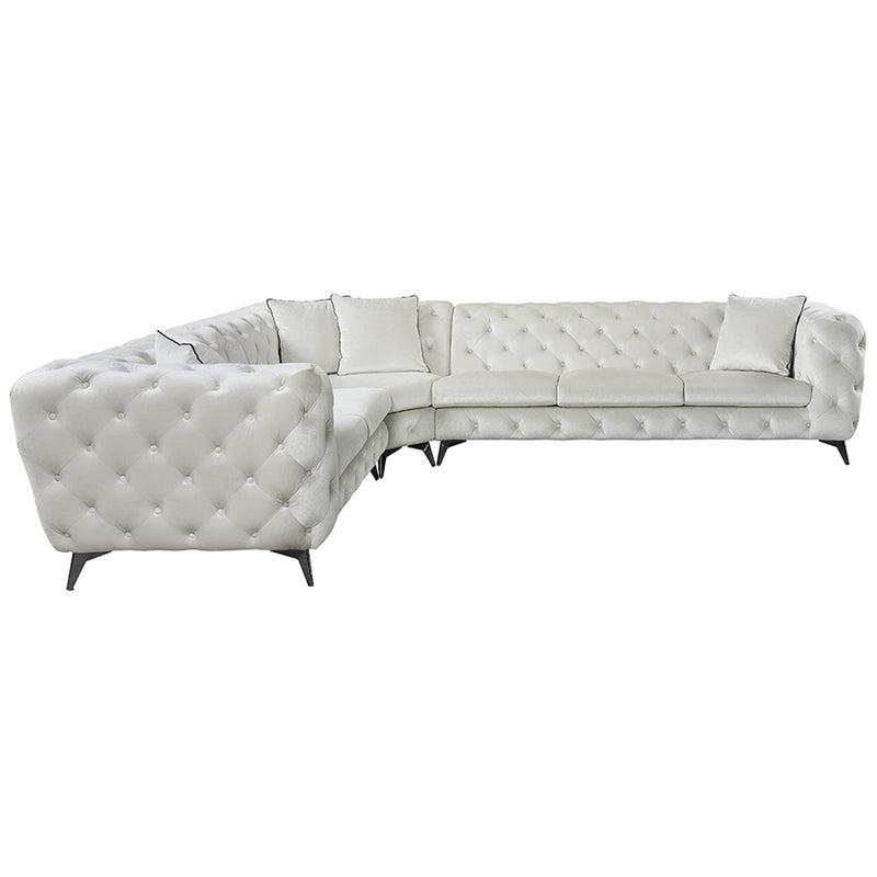 Sectional Sofa w/4 Pillows