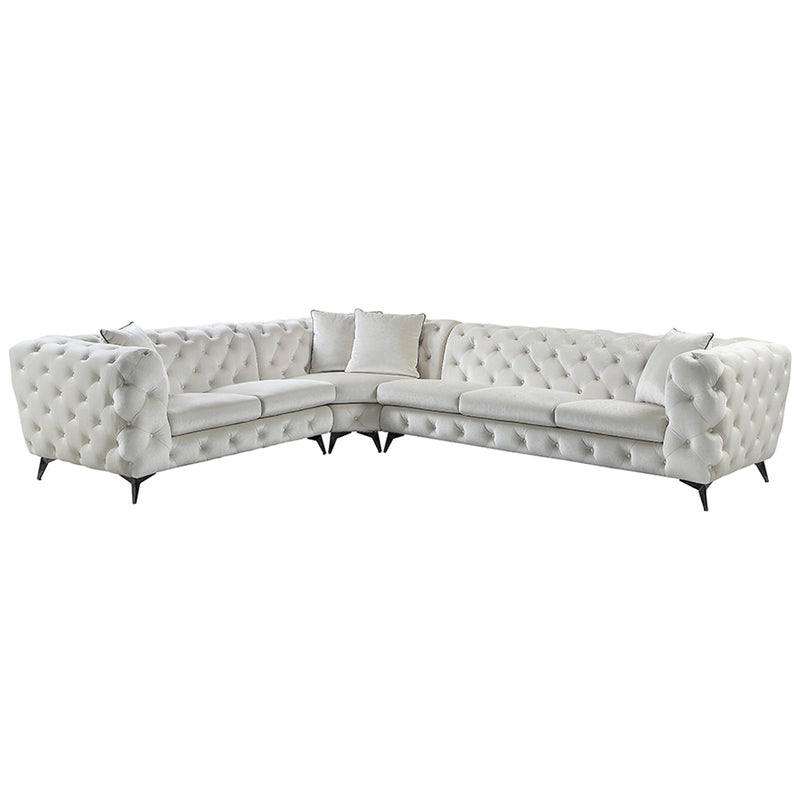 Sectional Sofa w/4 Pillows