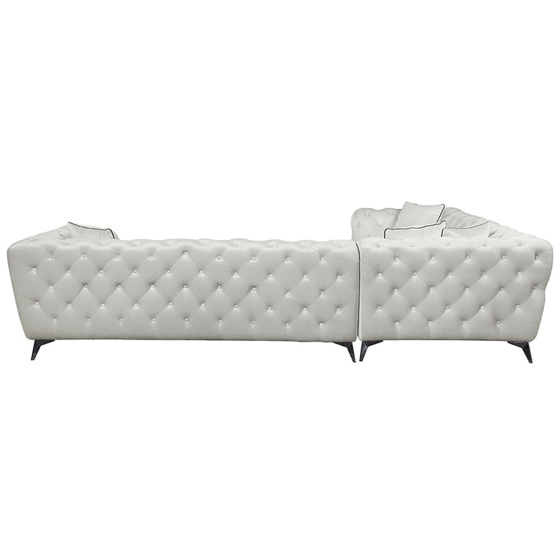 Sectional Sofa w/4 Pillows