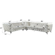 Sectional Sofa w/4 Pillows
