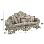 Sofa w/7 Pillows