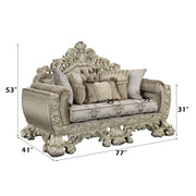 Loveseat w/5 Pillows