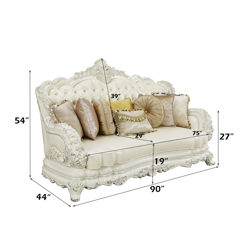 Sofa w/7 Pillows