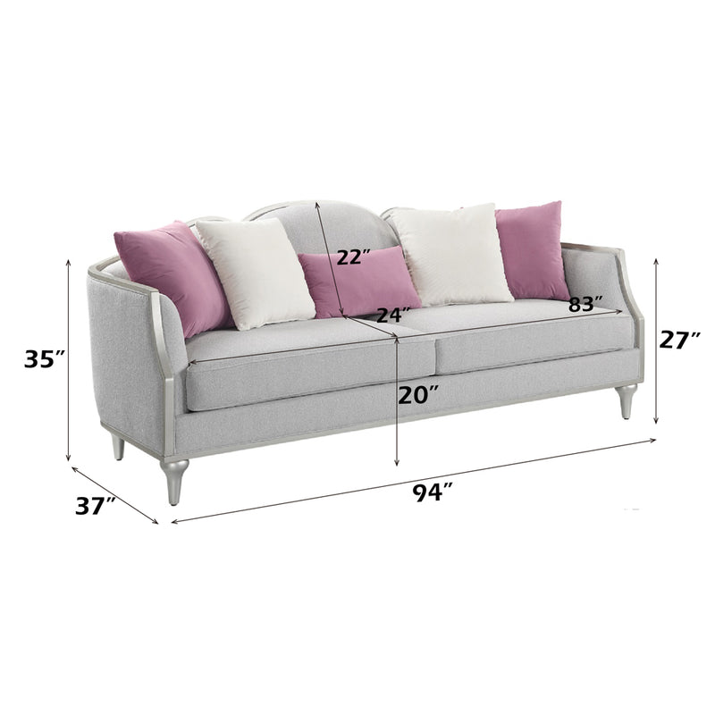 Sofa w/5 Pillows