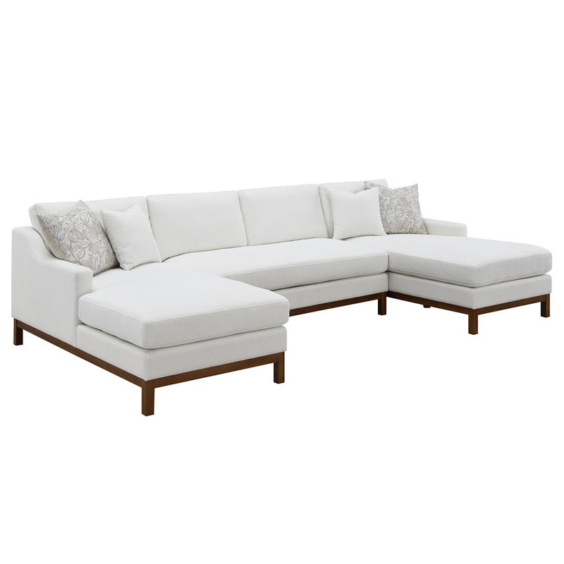 Sectional Sofa w/4 Pillows