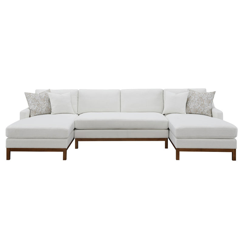 Sectional Sofa w/4 Pillows