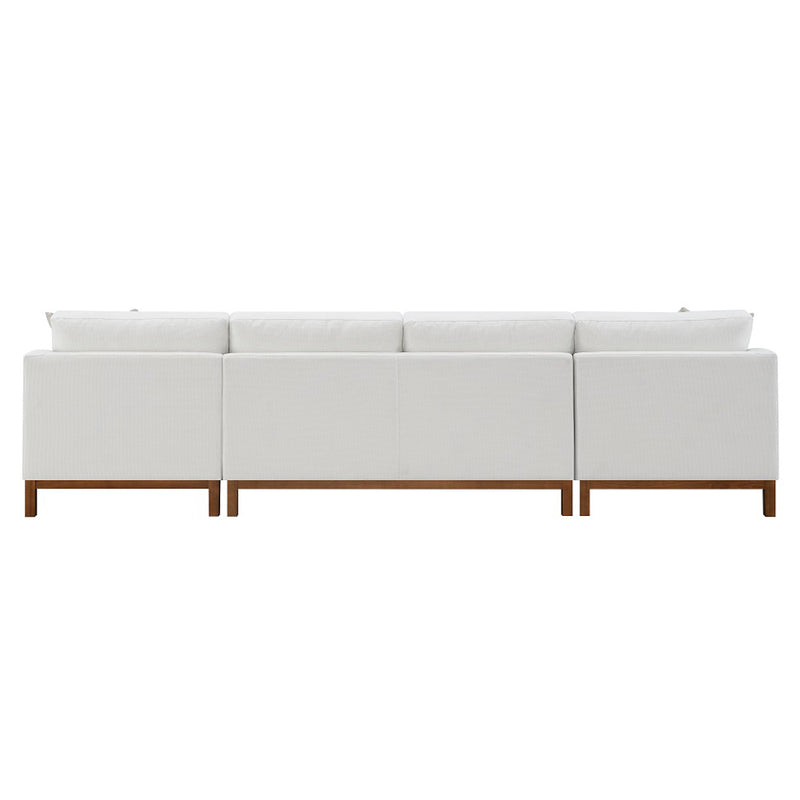 Sectional Sofa w/4 Pillows