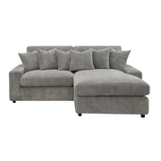 Reversible Sectional Sofa w/6 Pillows