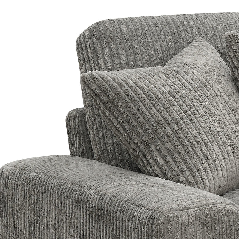 Reversible Sectional Sofa w/6 Pillows
