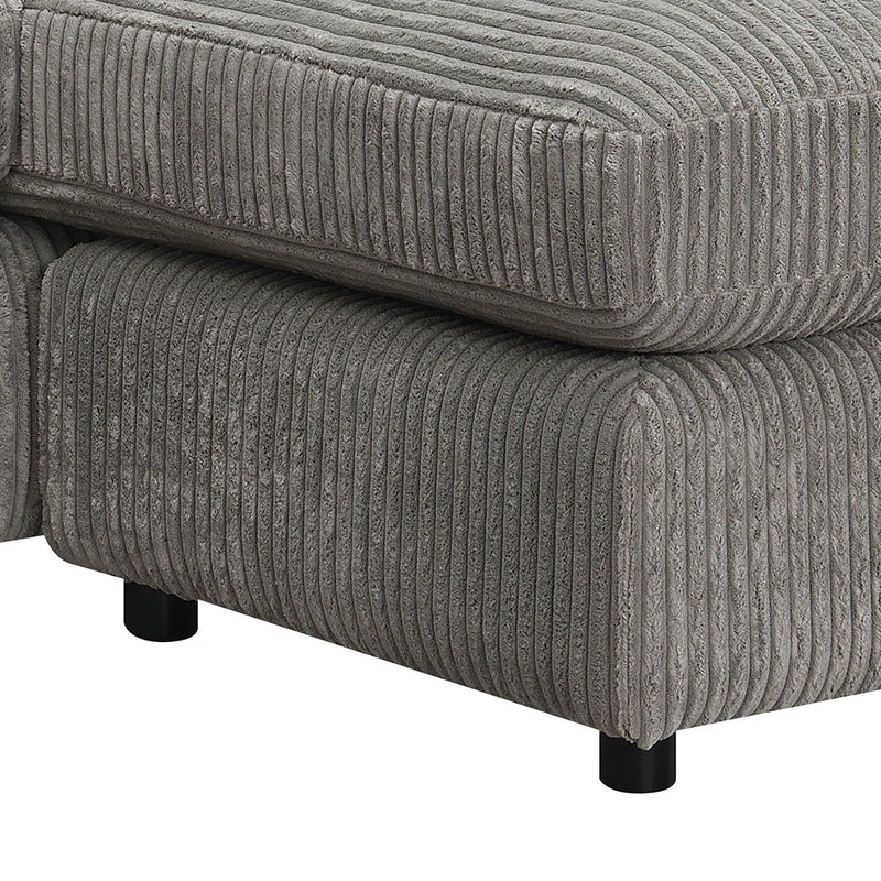Reversible Sectional Sofa w/6 Pillows