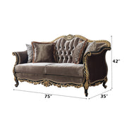 Loveseat w/4 Pillows